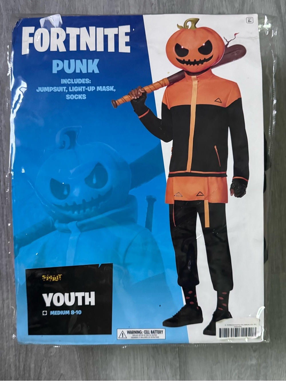 Fortnite Punk Halloween Costume Youth Medium 8-10 Spirit Halloween